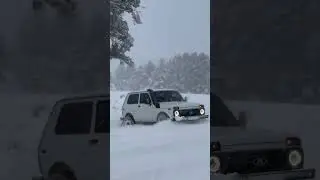LADA NİVA 4x4 KAR PERFORMANS RESİTALİ #4x4 #kar #snow #lada #niva
