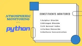 Atmospheric Monitoring with Python || CO2 || NO2 || CO || CH4 || Aerosol Index ||