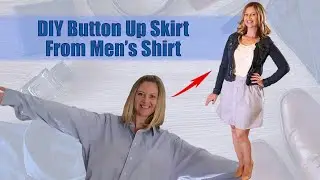 Easy Upcycle - Sew a Skirt From a Men's Dress Shirt