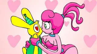 Mommy Long Legs kisses BUNZO BUNNY (The kiss of the death) - Poppy Playtime chapter 4 trailer