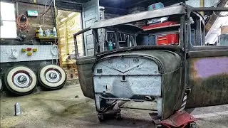 1929 Model A Hot Rod Build Pt.6 Painting the Firewall to Match the Dash & Wheels #automobile #hotrod