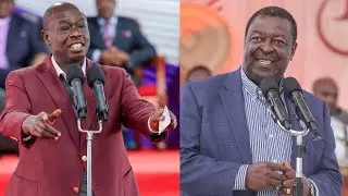 LIVE!! DP Gachagua & Mudavadi in Laikipia Attending the Burial of Wanjohi, mother of CS Wanjau!