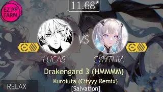 EZPPFarm | Cynthia vs Lucas | Drakengard 3 (HMMMM) - Kuroiuta (Cityyy Remix) [Salvation] +HDDTRX