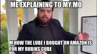 Guy explains lubix cube meme