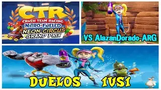 Duelo 1vs1 con tem&aacute;tica de Neon Circus VS AlazanDorado-ARG - Crash Team Racing: Nitro Fueled