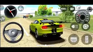New Yellow Mustang Gameplay Video 💛🎮 Android Game Gameplay 🎮 Gadi Wala Game 🚘 Indian Car Game 