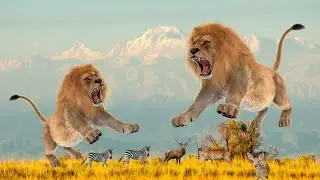 lion king, african savannah, wild life, giraffe, zebra, animal world | Wild 360