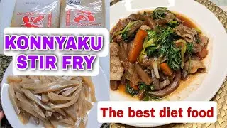 JAPANESE DISH RECIPE : How to Cook KONNYAKU PORK STIR FRY ❤-Mama Karen
