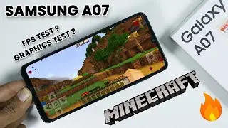 Samsung A07: Minecraft Game Test on High Graphics 😲