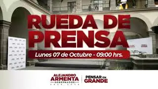 Rueda de Prensa Lunes 7 de Octubre