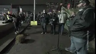 Anti-ICE protesters scream at comrade for filming