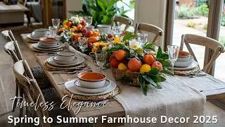 Breathtaking Spring to Summer Farmhouse Decor 2025 | Rustic Charm Meets Timeless Elegance