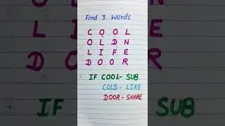 find 3 words 🤔 🧐 #art #drawing #creative #writing #viral #trending