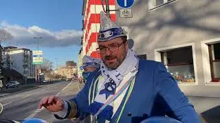 Autokorso der KG Luftflotte zu Ehren des 40. Geburtstags von Domenico