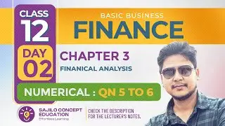 Class 12 Business Finance | Chapter 3 Day 2 Numerical From  Turnover Ratio Numerical Q5 & Q6 NEB
