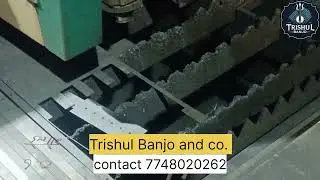Pickup body cutting How Banjo pickup body is made बैंजो मैटेरियल होलसेल #trishul #banjomaking 