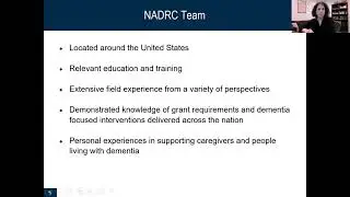2022 NADRC Webinar (November 15, 2022): Seizing the Opportunity to Develop Dementia Programs
