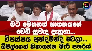 මට මෙතනත් ඝාතකයගේ වෙඩි සුවඳ දැනුනා...| විපක්ෂය අන්දමන්ද වෙලා... | බිමල්ගෙන් හිතාගන්න බැරි පහරක්