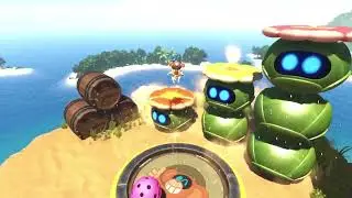 Astro bot cheese world  and pirate  Boss