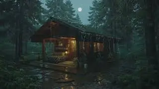 Strong Night Thunderstorm ⛈️ Loud Rain Ambience for Rapid Sleep & Calm