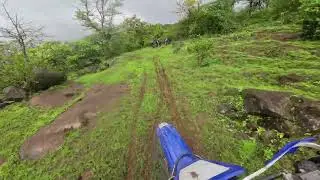Stand on foot-pegs and you can clear any sections