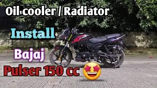 OIL COOLER/  RADIATOR Installation Bajaj pulser 2023