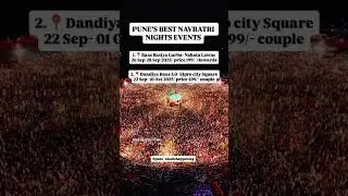 Pune's Best Navaratri Events 2025 | #dandiyanight #dandiyadance