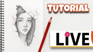 How to draw Girl Drawing Sketch #thedrawerboy #live #girlsketch #unique