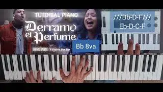 Derramo el Perfume | Montesanto ft. AverlyMorillo | Tutorial Piano #tutorial