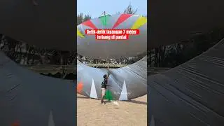 Ugal ugalan, layangan 7 meter ikut lomba