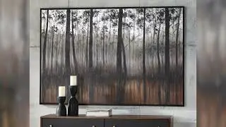 Philyra Black and Orange Wall Art