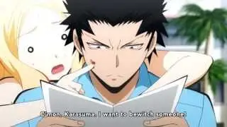 Karasuma picking up Irina (Bitch-sensei) | Assassination Classroom