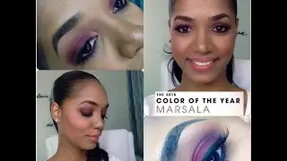 COLOR of the YEAR 2015 | &hearts; MARSALA Makeup LOOK &hearts;