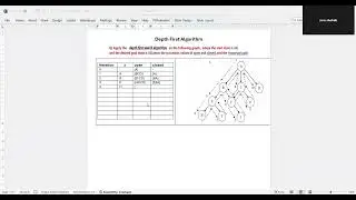 Depth First Algorithm