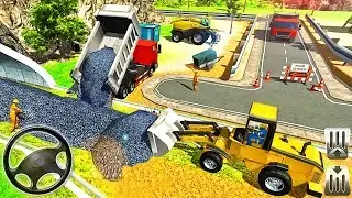 Railroad Tunnel Train Construction Simulator - Construction Vehicles - Android GamePlay