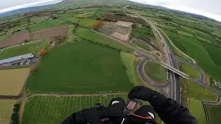 Paramotoring footage of A6 Dual Carriageway Derry to Dungiven in progress 13 November 2021