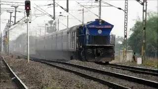 [HD] The Fastest Diesel Train of India!! WDP-4 NJP Shatabdi Overtakes WAP-4 Kumbha Exp @ 130 Km/Hr!!
