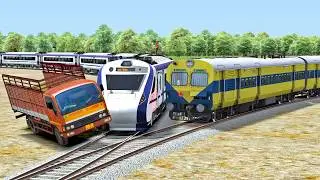 HEAVY TRUCK VS VANDE BHARAT VS MEMU TRAINS🔥 – stops the train | Train simulator 2026