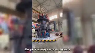 High-capacity barite grinding mill for paint industry