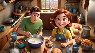 Five Little Kids Bake a Giant Cake | Fun Cooking Song for Kids | Nursery Rhymes and Baby Songs