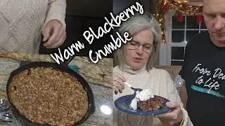 Warm Blackberry Crumble on A Winters Day