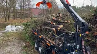 REMORQUE BMF AVEC &Eacute;QUIPEMENT POUR BOIS ENERGIE