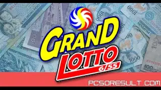 PCSO 6/55 Grand Lotto Results Today in the Philippines