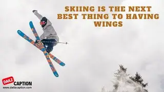 Skiing Captions & Quotes For Instagram #skiing #iceskating #captionsideas #captions #instagramquote