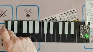 DIY Capacitive touch slide MIDI keyboard SeaBoard knockoff