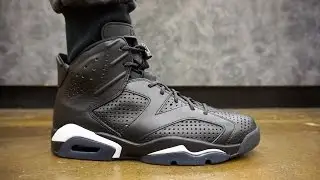 BLACK CAT JORDAN 6 EARLY UP CLOSE ON FOOT !!!