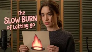 The Slow Burn of Letting Go - Official Lyric Video | Emotional Love Song