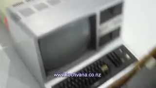 Techvana Setup day -loading in truckloads of computer systems from the past