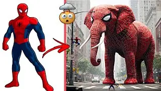 Avengers Turned into Giant Elephants 🐘 | Ultra Realistic Superhero Transformations