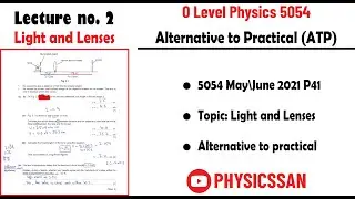 O Level Physics ATP | 5054 MJ 2021 P41 | Light and Lenses | Alternative to practical | Physicssan